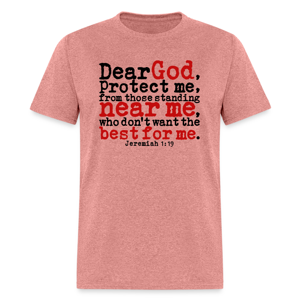 Dear God Protect Me - heather mauve