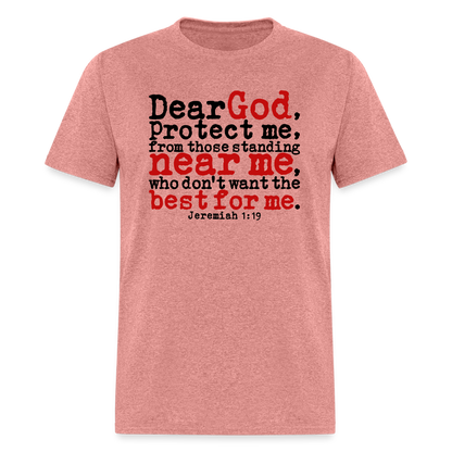 Dear God Protect Me - heather mauve