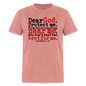 Dear God Protect Me - heather mauve
