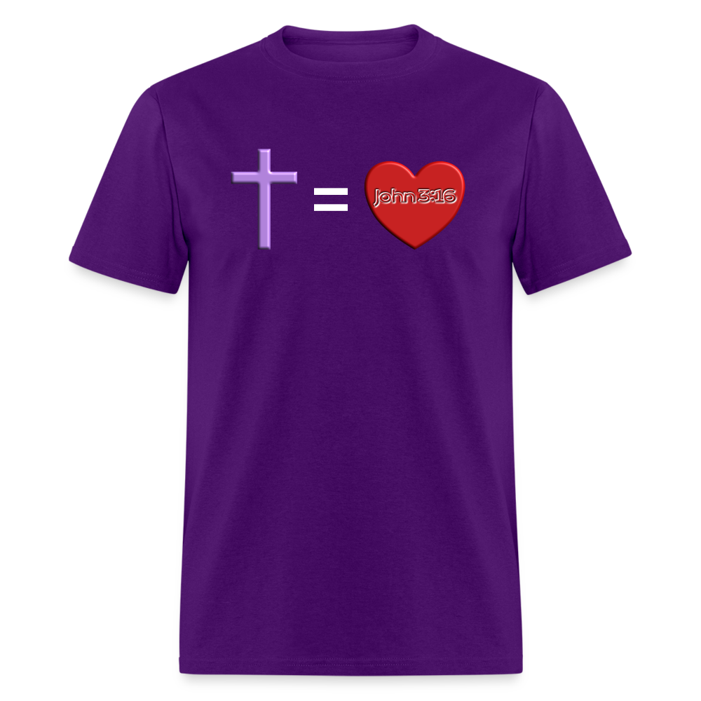 Cross = Love - purple