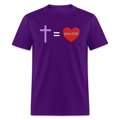 Cross = Love - purple