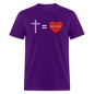 Cross = Love - purple