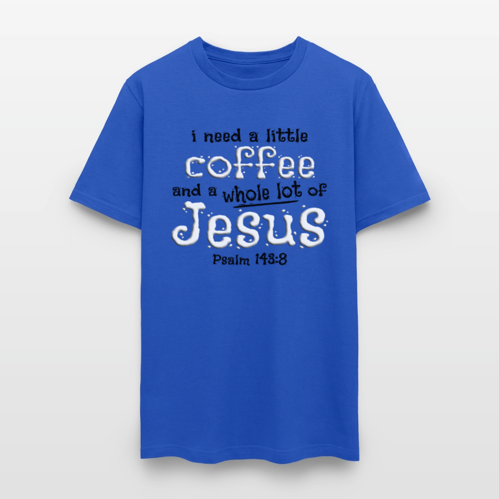Coffee & Jesus - royal blue