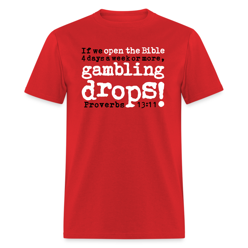 Open Bible Gambling Drops - red