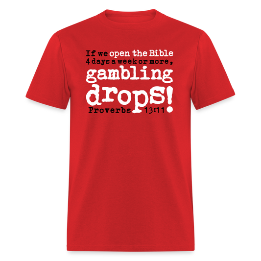 Open Bible Gambling Drops - red