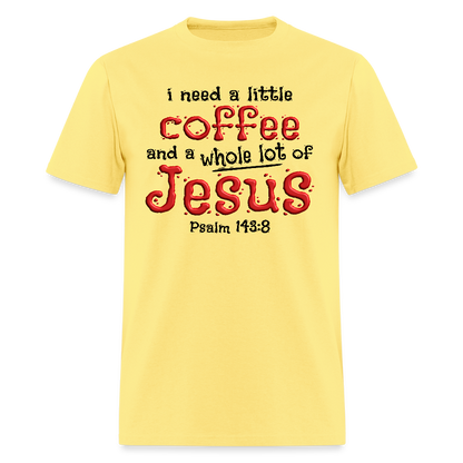 Coffee & Jesus - cornsilk