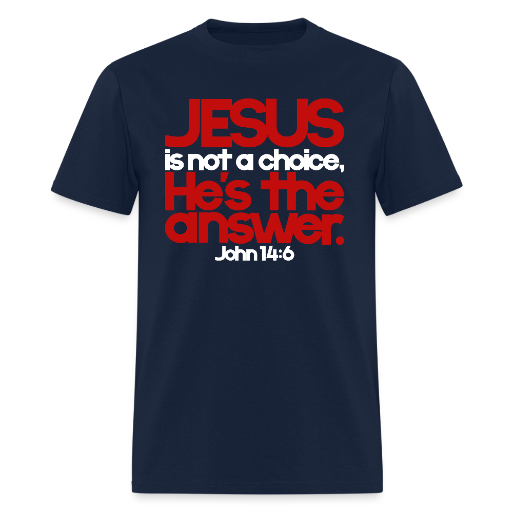 Jesus Is the Answer - navy