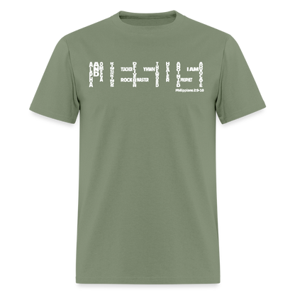 Jesus Names - military green