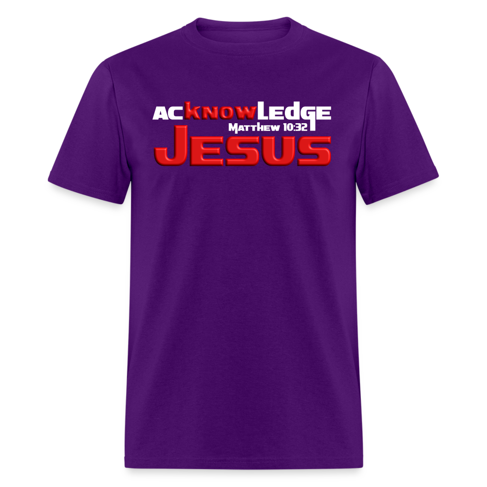 Acknowledge Jesus - purple