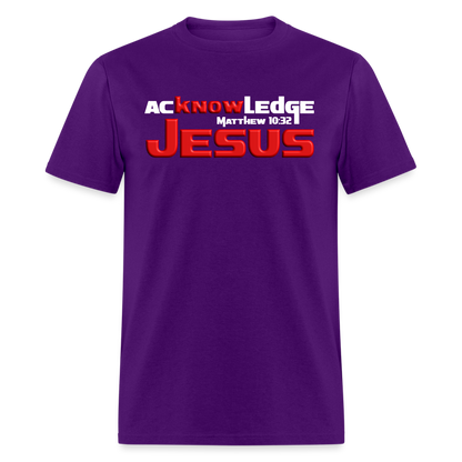 Acknowledge Jesus - purple