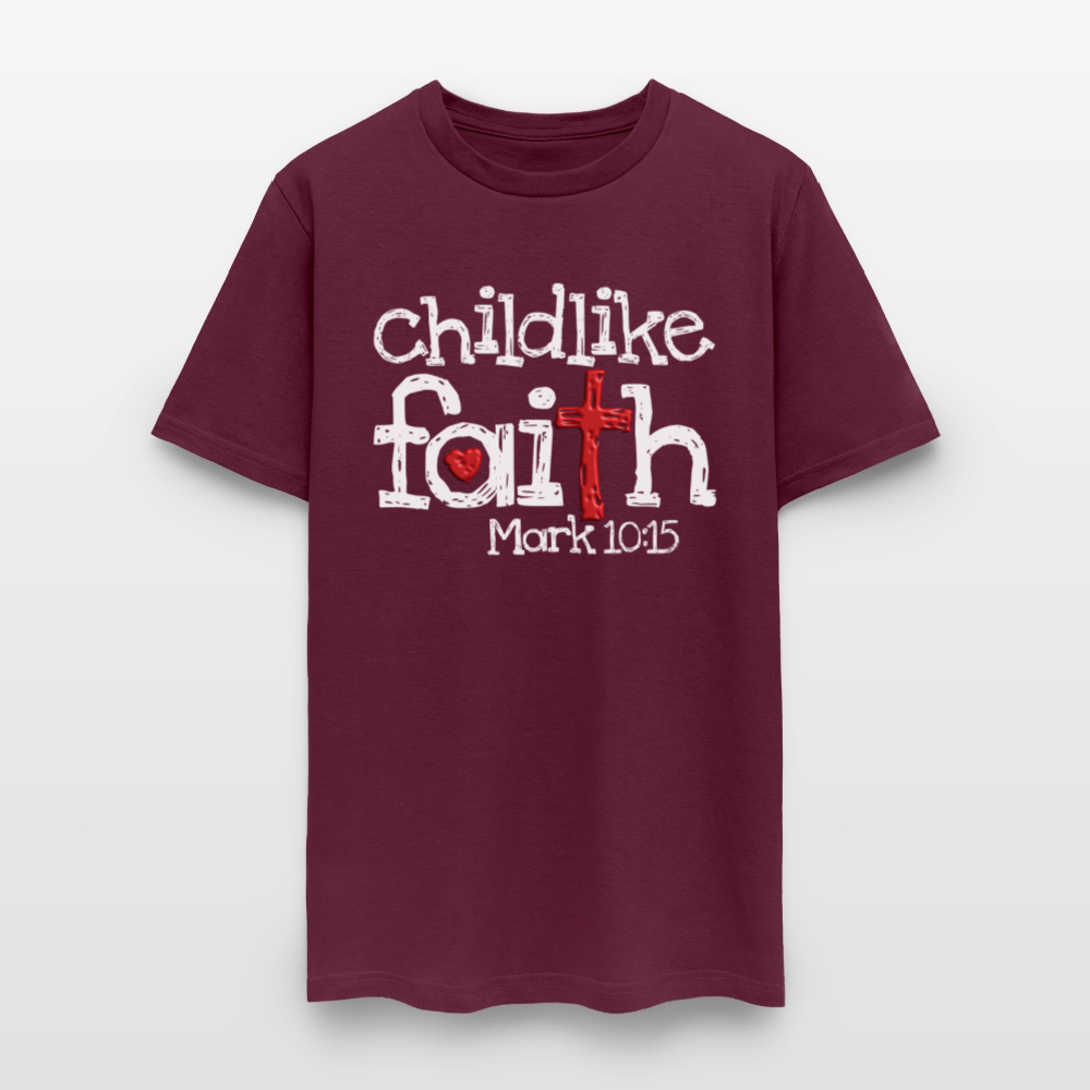 Childlike Faith - burgundy