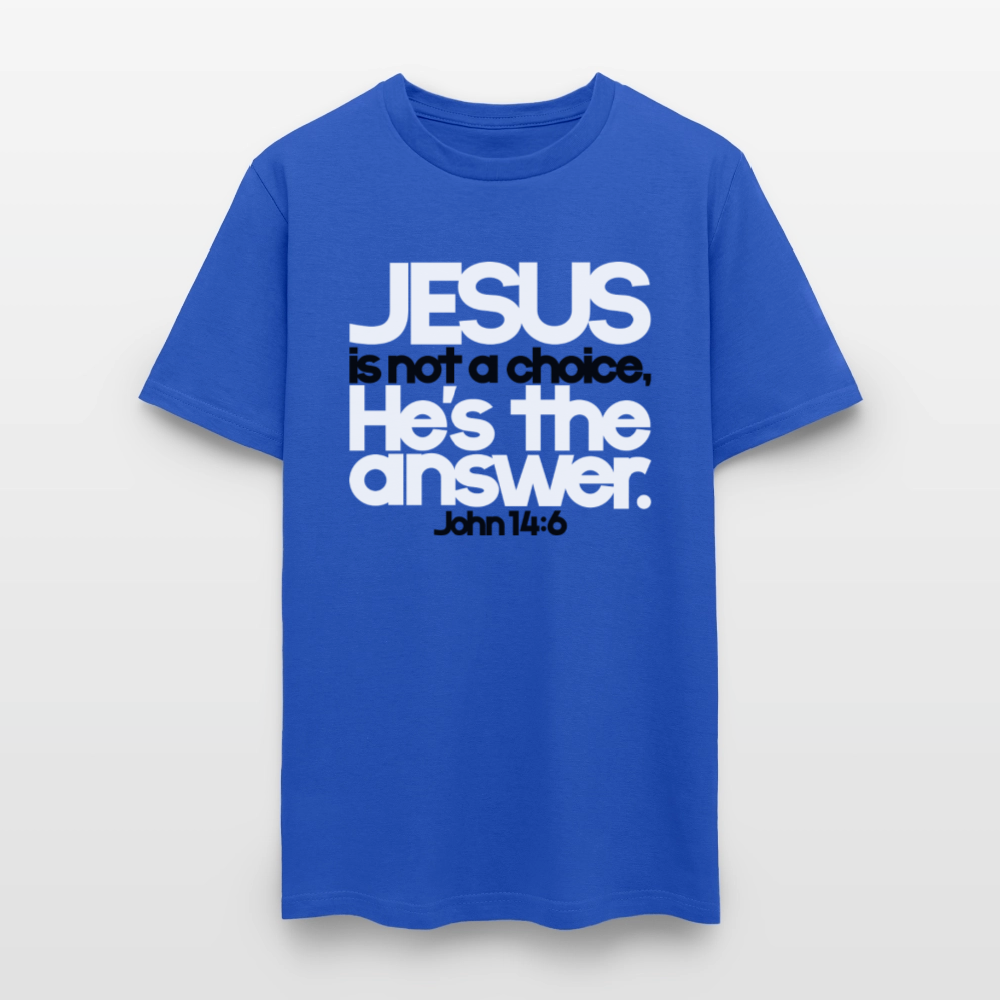 Jesus Is the Answer - royal blue