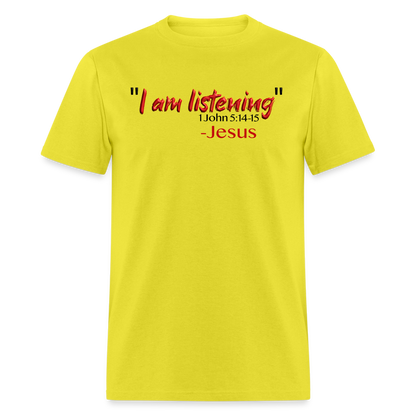 I Am Listening - yellow
