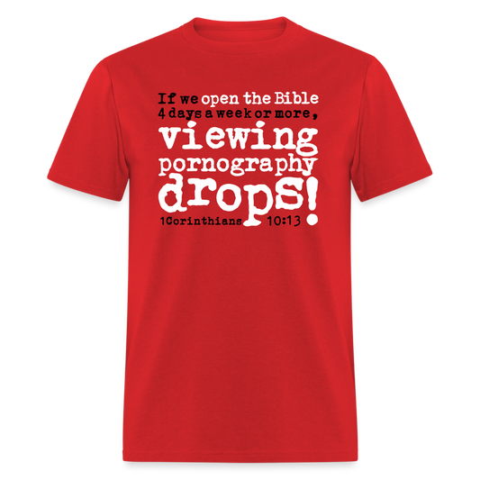 Open Bible Viewing Porn Drops - red