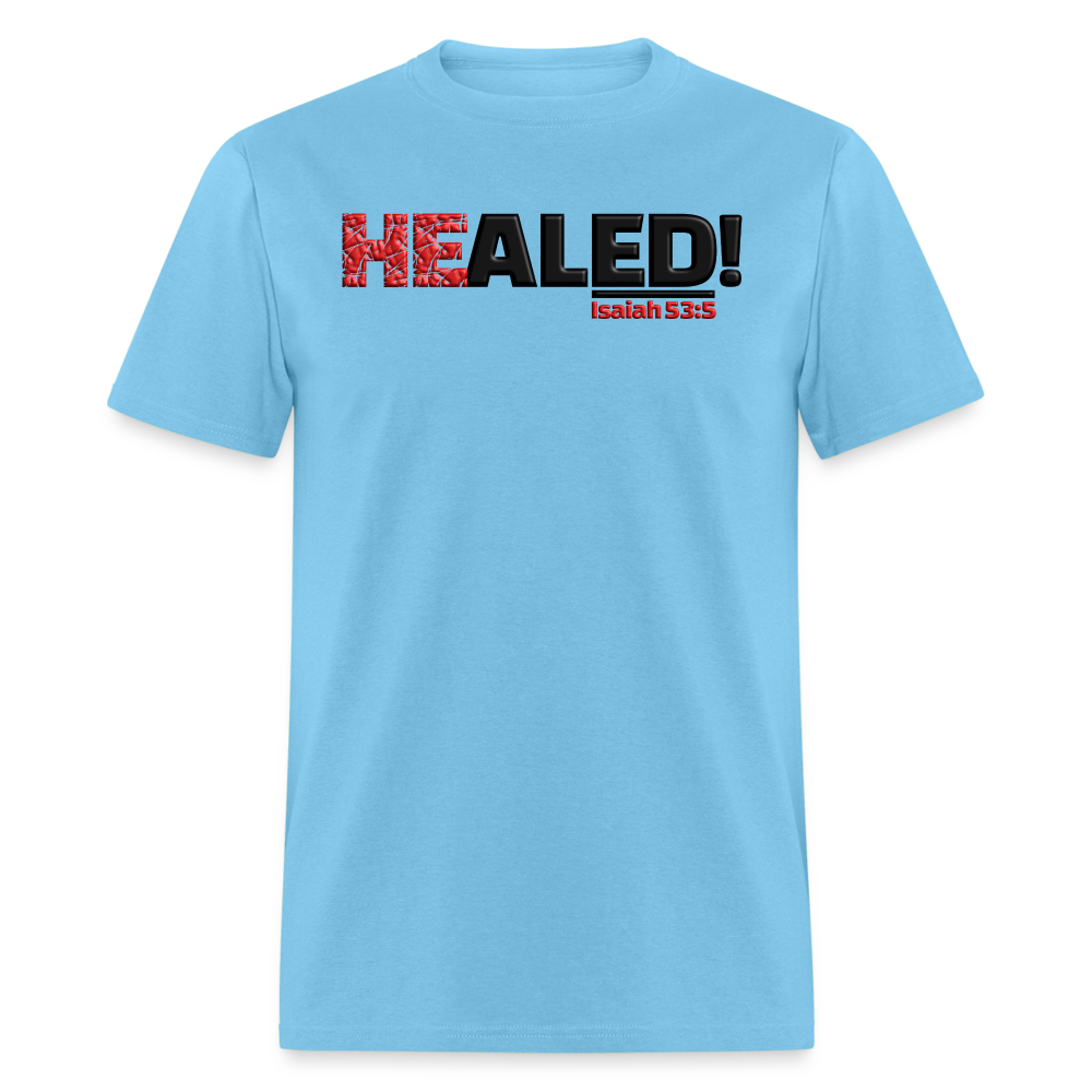 He Healed - aquatic blue