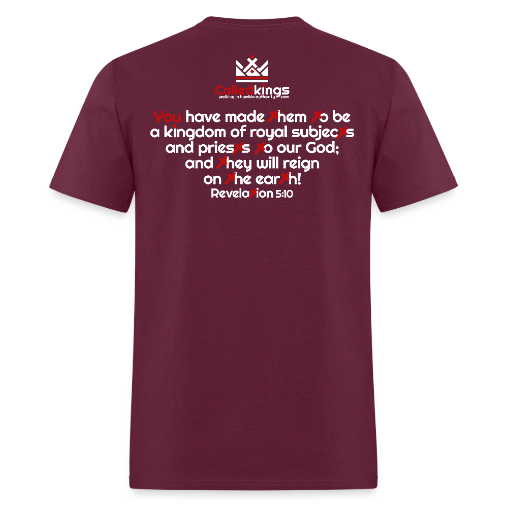 I Am Called a king - burgundy