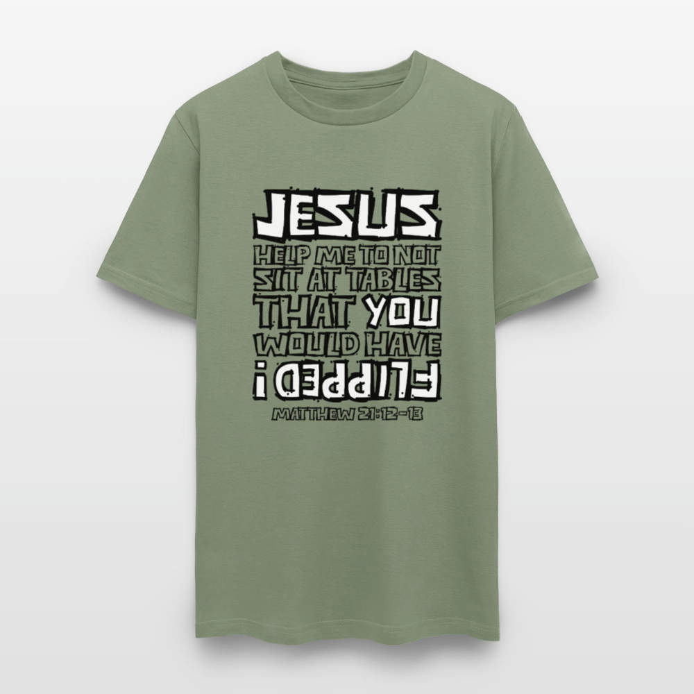 Jesus Flipped - military green