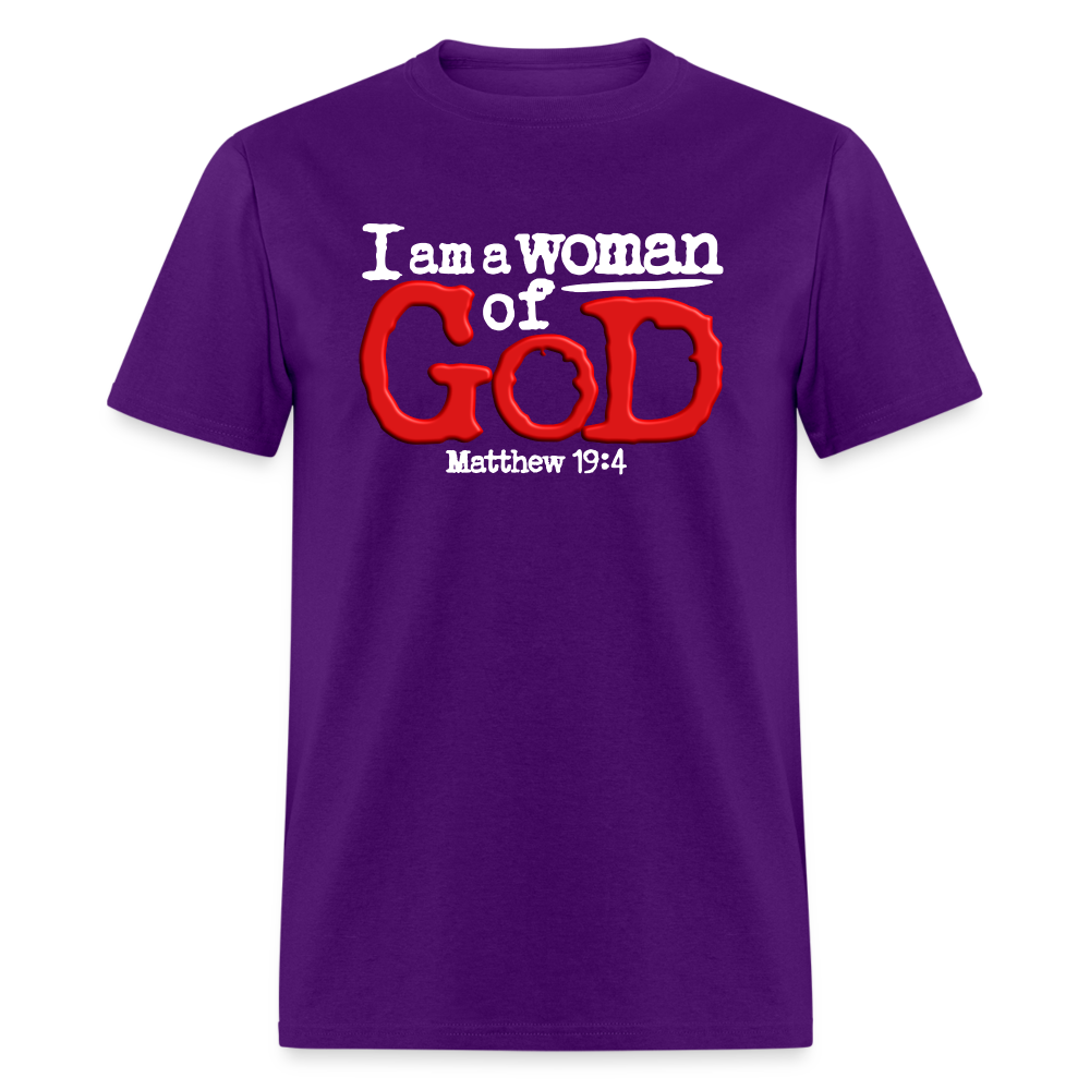 I Am a Woman of God - purple