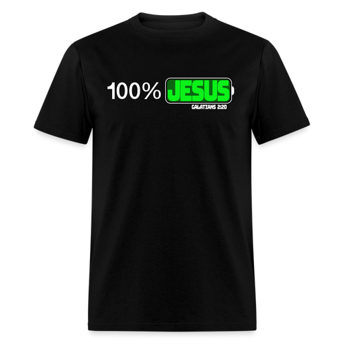 100% Jesus - black