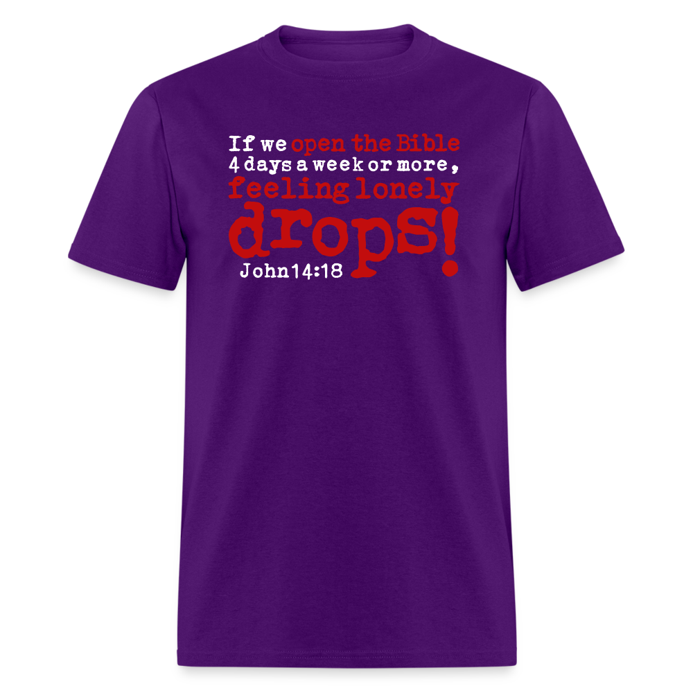 Open Bible Lonely Drops - purple