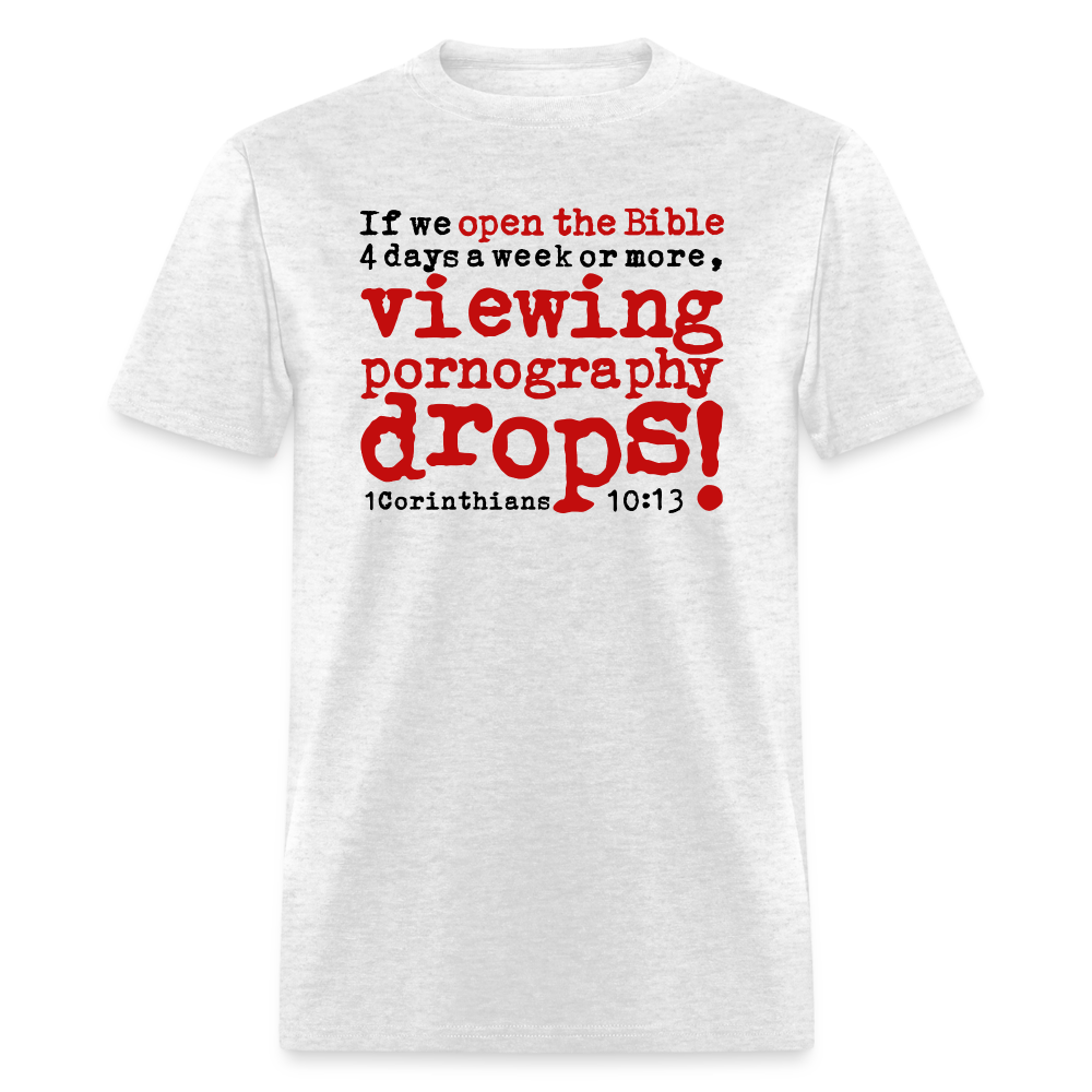 Open Bible Viewing Porn Drops - light heather gray