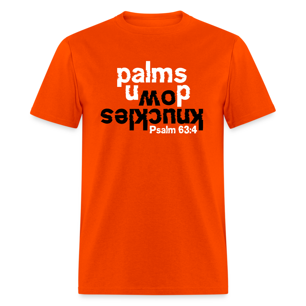 Knuckles Down Palms Up - orange