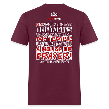 Jesus Flipped - burgundy