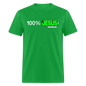 100% Jesus - bright green