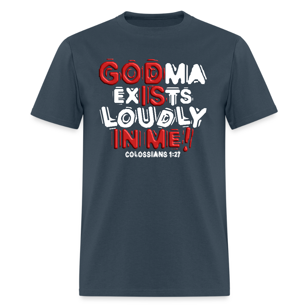 Godma Exists Loudly In Me -  blue dusk