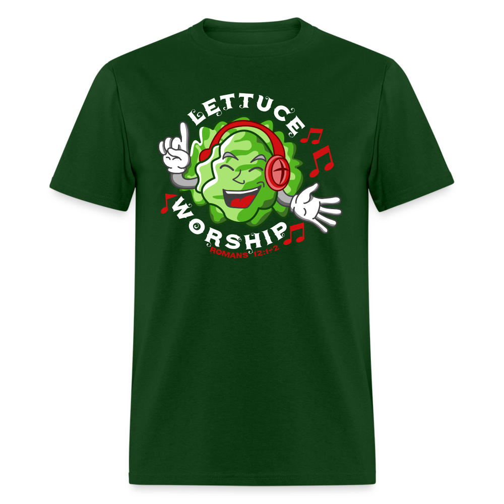 Lettuce Worship - forest green