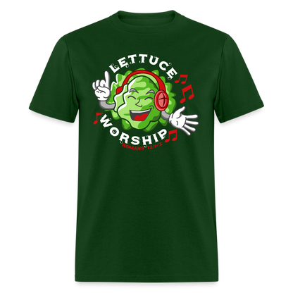 Lettuce Worship - forest green
