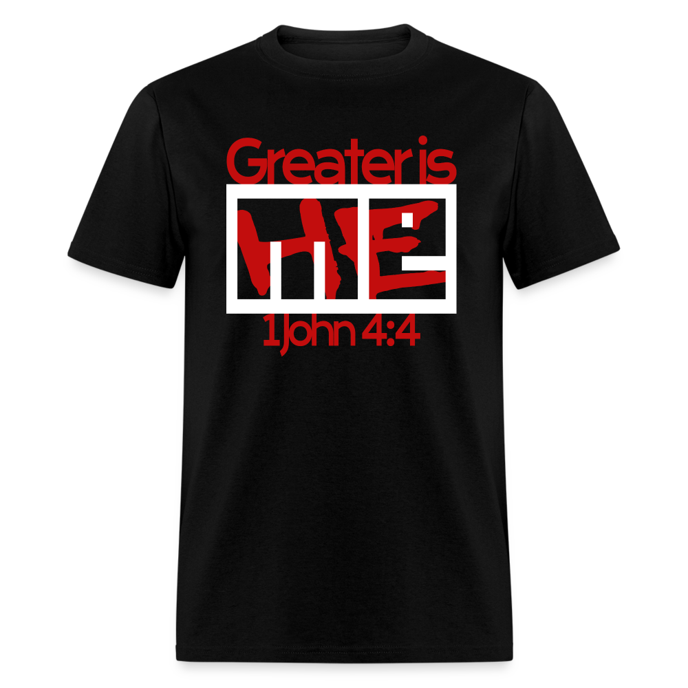 Greater is He in Me - black