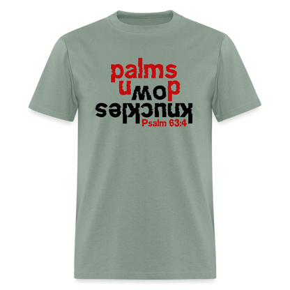 Knuckles Down Palms Up - sage