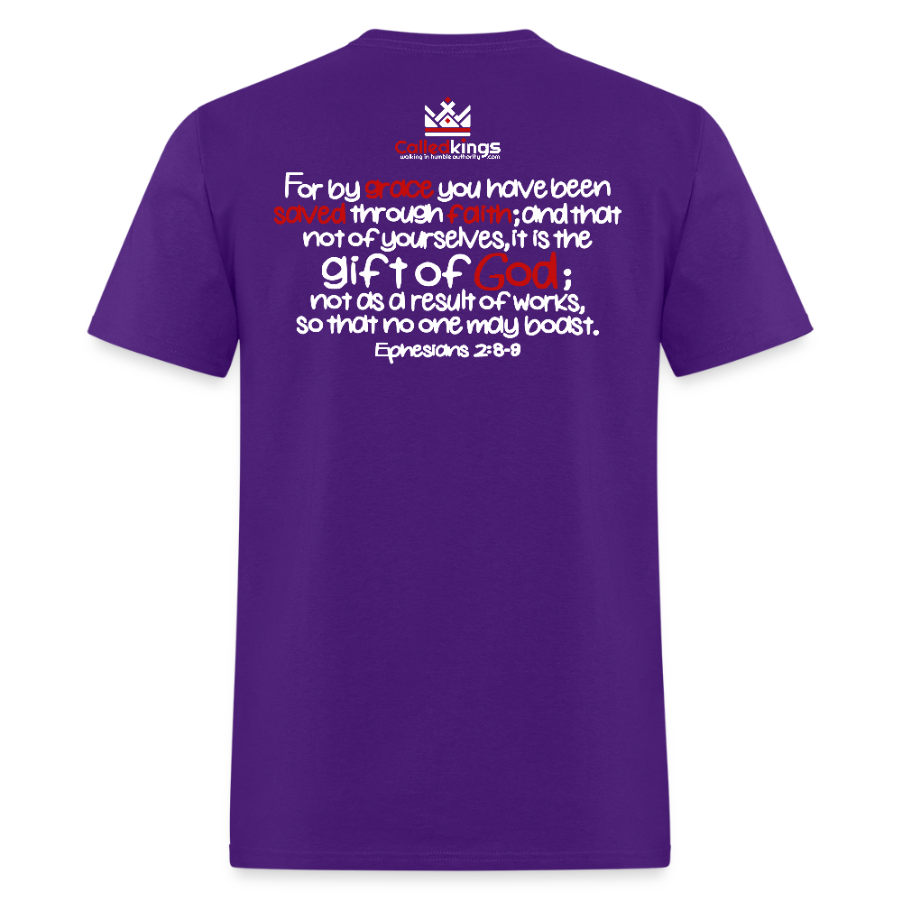 Only Thing We Contribute To Our Salvation - purple