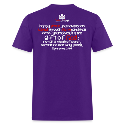 Only Thing We Contribute To Our Salvation - purple