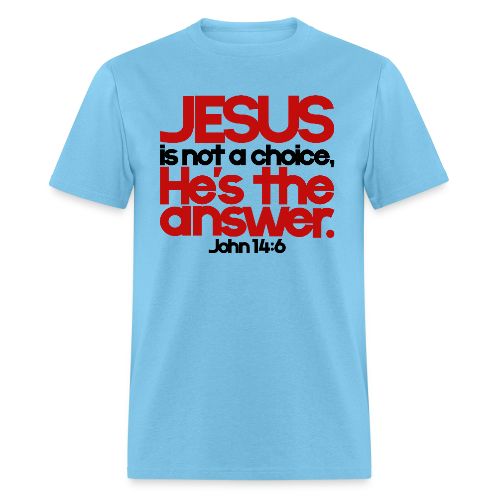 Jesus Is the Answer - aquatic blue