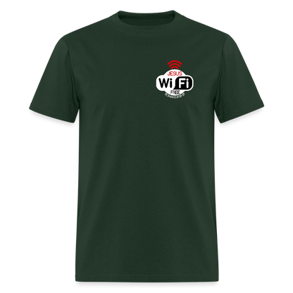 Jesus Strong Wireless Connection - forest green
