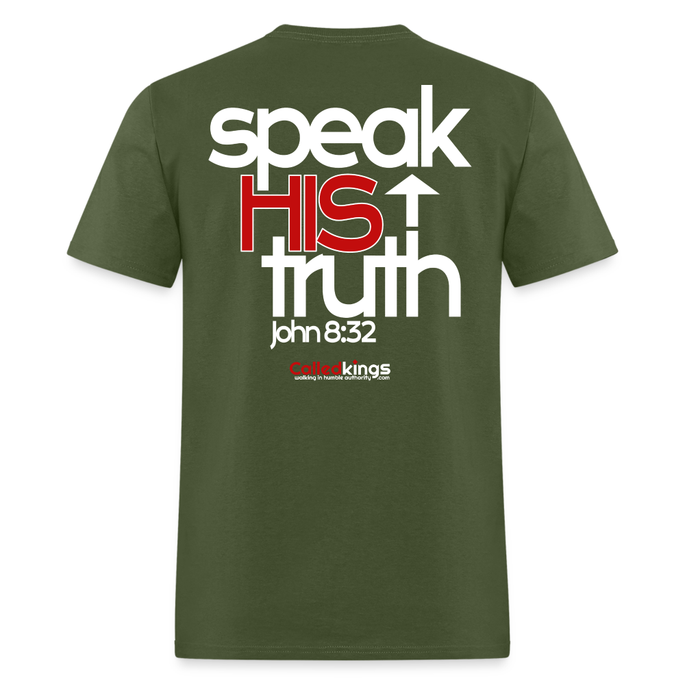 WTBSF? Speak His Truth - military green