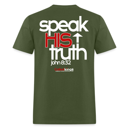 WTBSF? Speak His Truth - military green