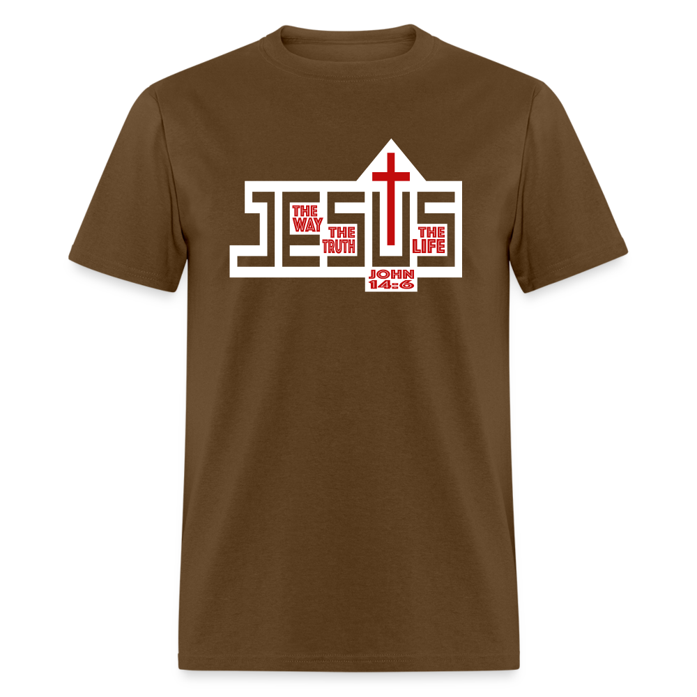 Jesus The Way Truth Life - brown