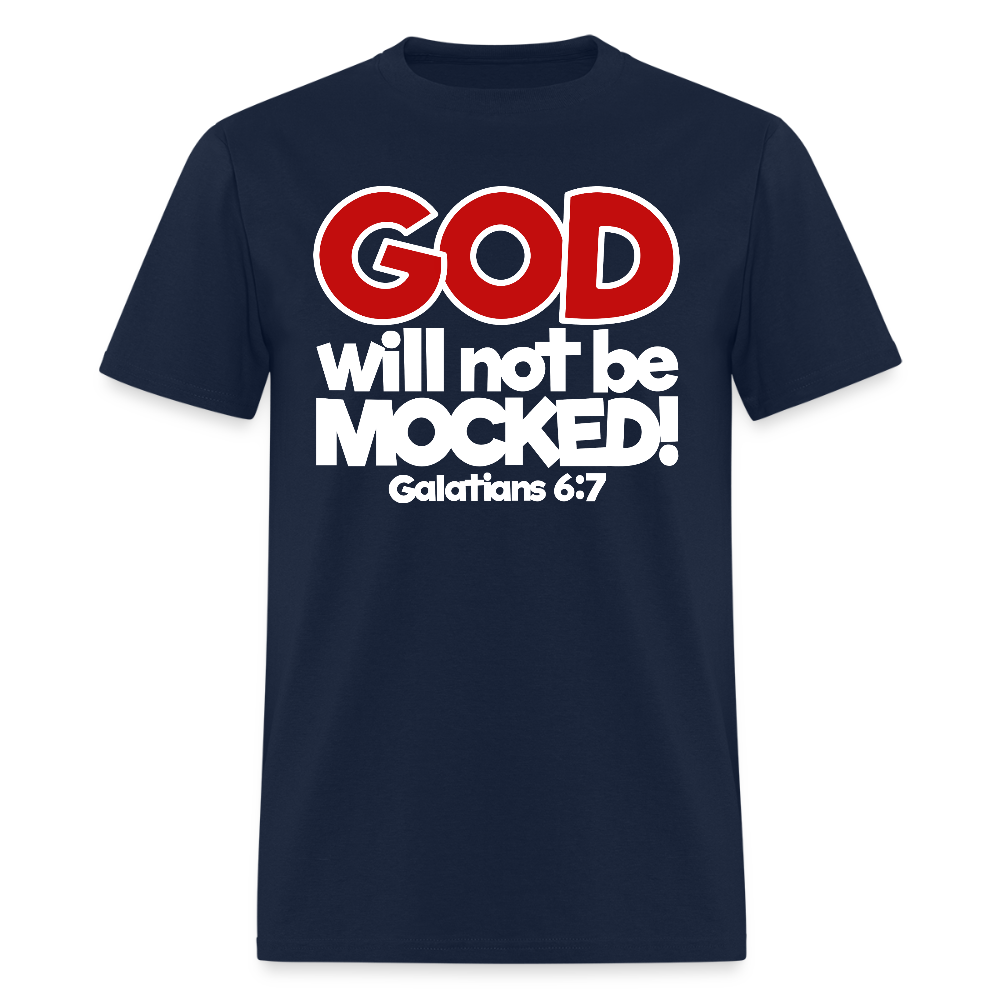 God Will Not Be Mocked - navy