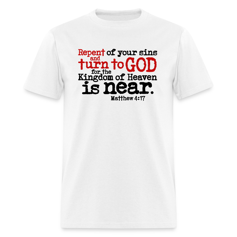 Repeat and Turn to God - white