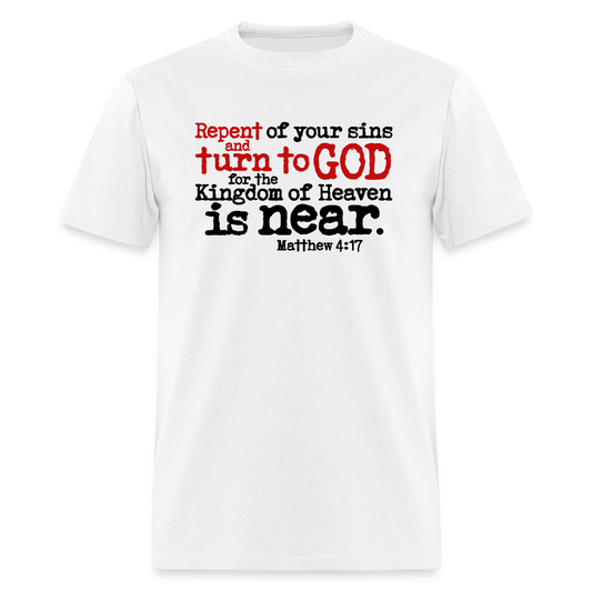 Repeat and Turn to God - white