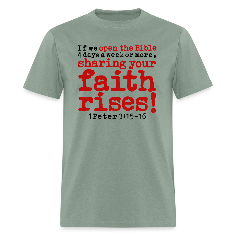 Open Bible Sharing Faith Rises - sage