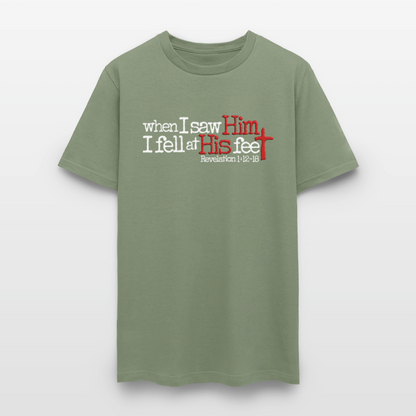 I Fell at His Feet - military green