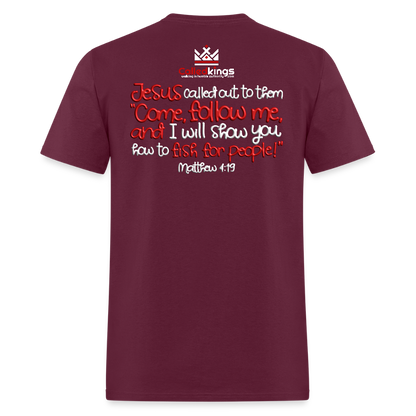 Fisher of Men - burgundy