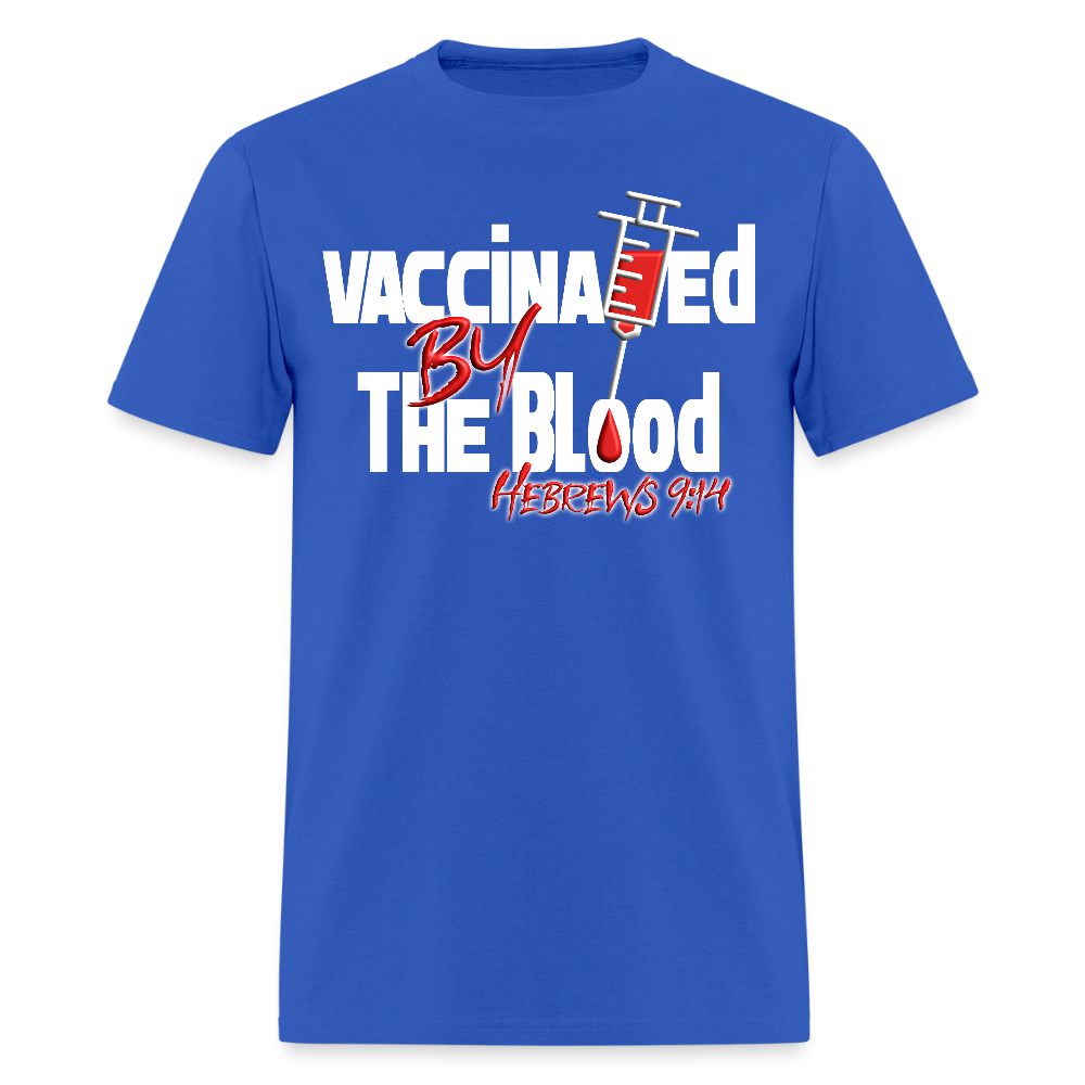 Vaccinated by the Blood - royal blue