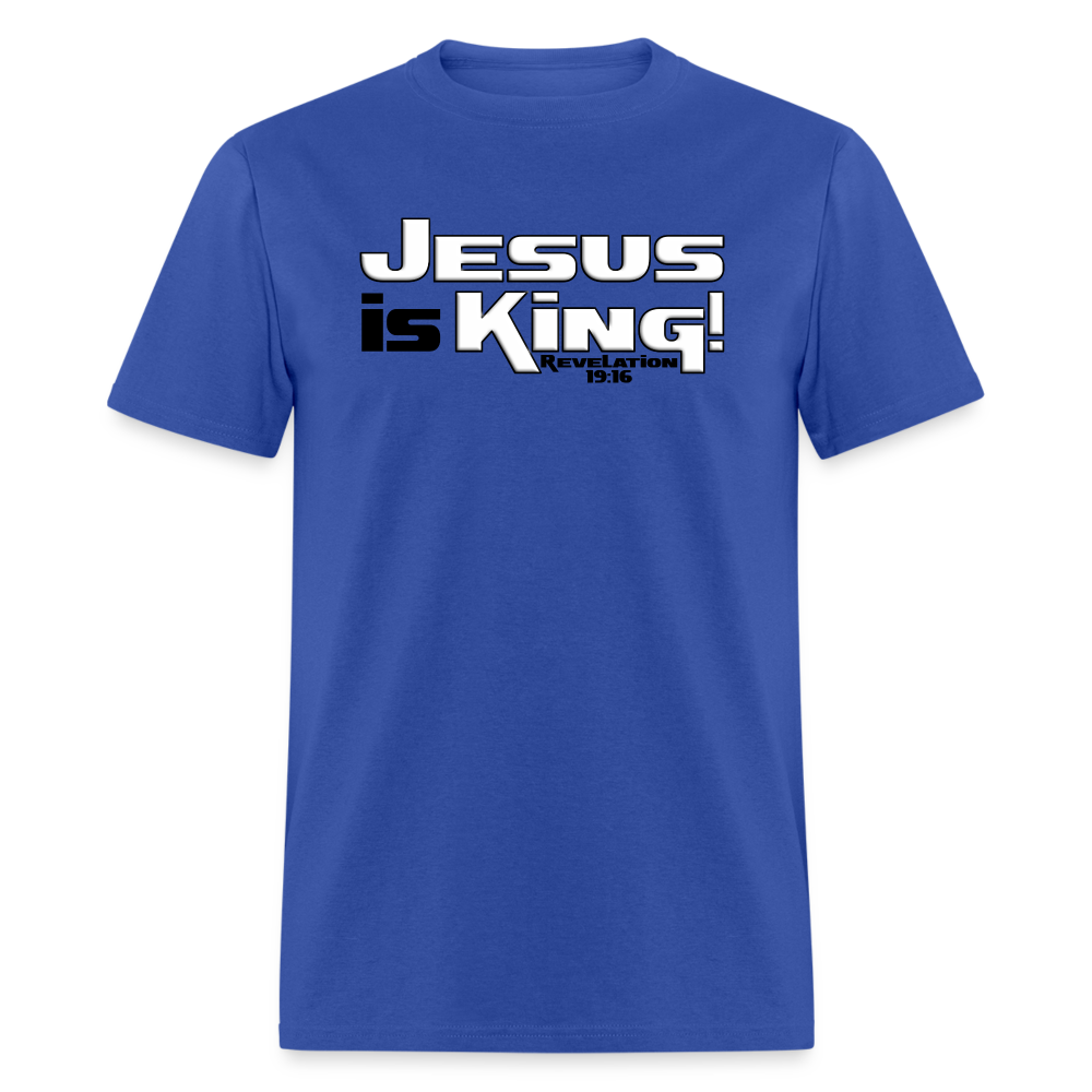 Jesus is King - royal blue