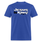 Jesus is King - royal blue