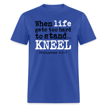 Kneel - royal blue